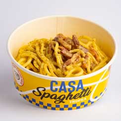 La ciotola Carbonara con il guanciale